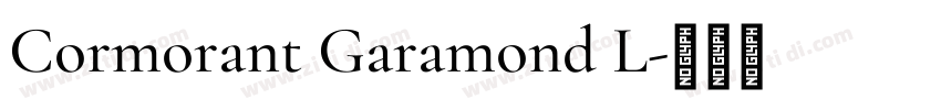 Cormorant Garamond L字体转换